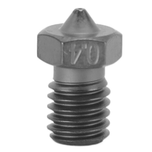 V6-Düse: gehärteter Stahl, karbidbeschichtet, 0,4 mm 1