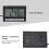 Kfz-Thermometer digital ABS schwarz 5.7x3.8x1.2cm 6