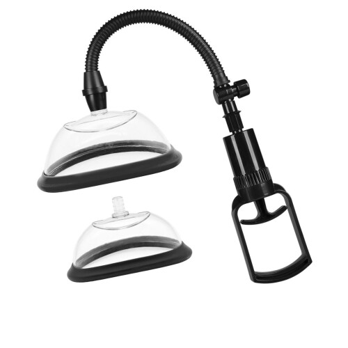Pompa vaginale manuale in PVC e silicone - manico da 60 mm
