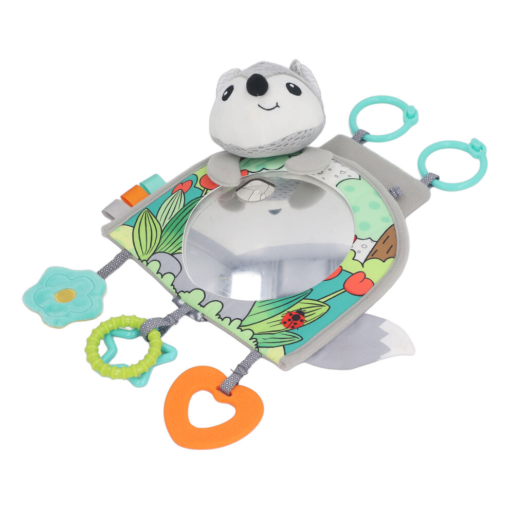 Infant Mirror Car Toy: Soft Fabric with Adjustable Hanging Toys