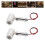 2 pezzi faretto LED mini DC12V 1W 30 20 mm bianco caldo 16