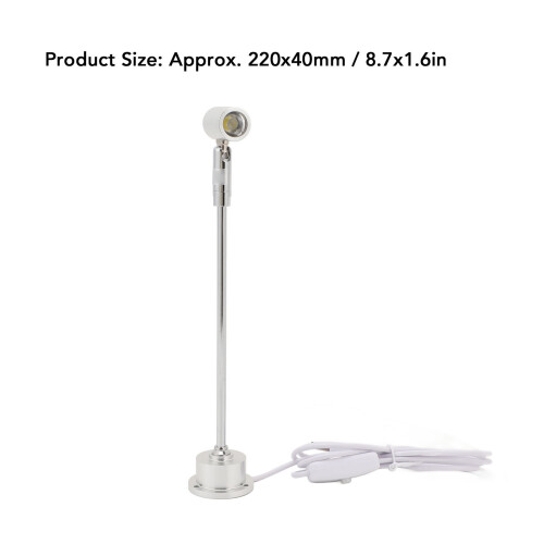 Schrankspotlight 1W USB Aluminium Silber 220x40mm 1
