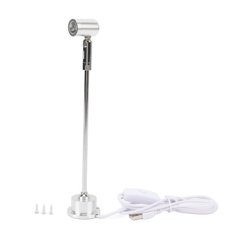 Schrankspotlight 1W USB Aluminium Silber 220x40mm 2
