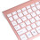 Slim Silent 102-Key Wireless Rose Gold Keyboard & Ergonomic Mouse Set 6