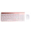 Slim Silent 102-Key Wireless Rose Gold Keyboard & Ergonomic Mouse Set 2
