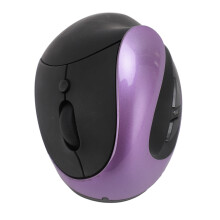 Lila rechthändige ergonomische vertikale Maus 2,4-GHz