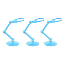 10 piezas de soporte para figuras 3cm pinza 4cm base azul