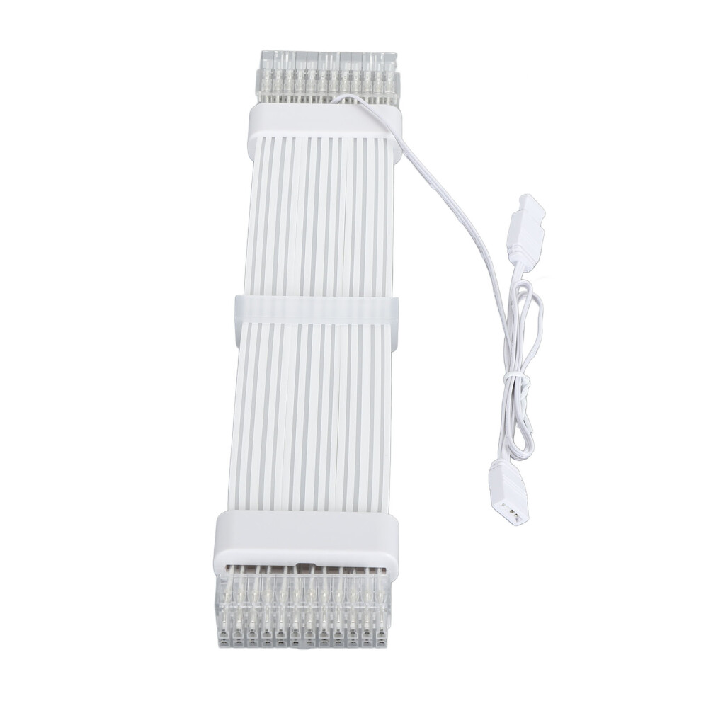 24Pin Argb Power Extension Cable Kit 265Mm 18Awg Plated Silver 8091335422850