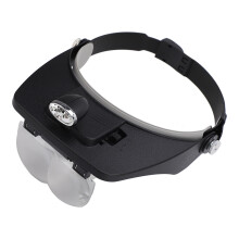 Lupa LED con diadema 4 lentes 1.2X 1.8X 2.5X 3.5X