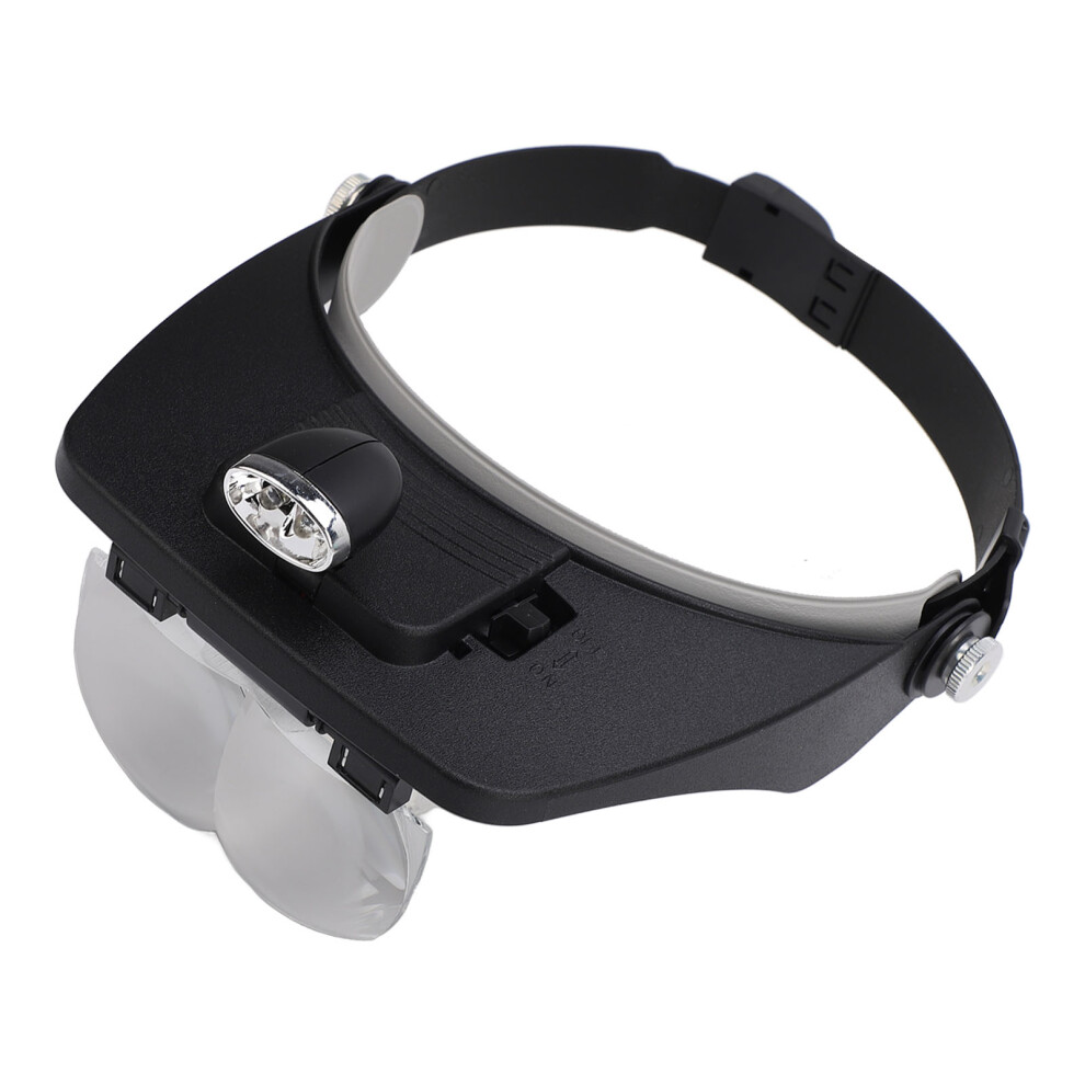 Headband Led Magnifying Glass 1.2X-4.0X, Adjustable, 2 Led Lights 8431335423561