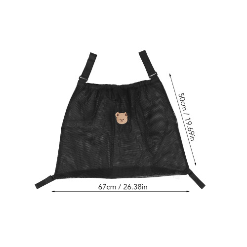 Noir 50x67cm Organisateur de poussette en polyester 1