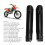2 pezzi copri-forcella in ABS neri per EXC SX 5