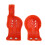 2 pièces de protège-fourche avant en ABS orange pour XC/XCF 8