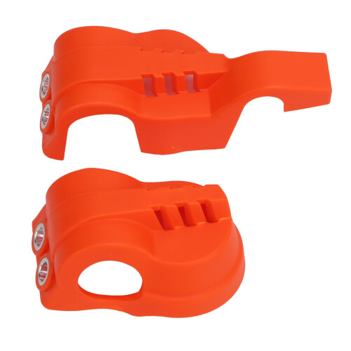 2 pièces de protège-fourche avant en ABS orange pour XC/XCF