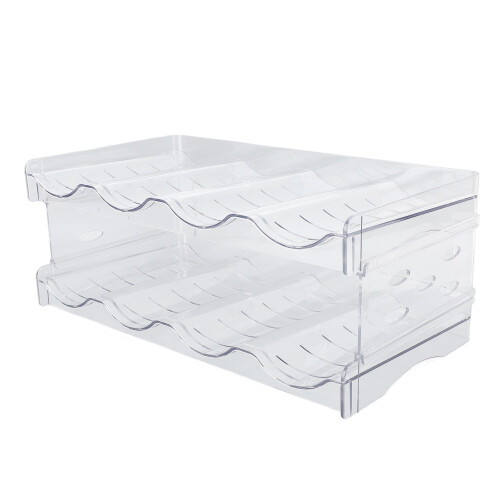 Organizzatore trasparente per bottiglie d'acqua da 4 2