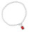 Collier de perles ZW3146, couleur acier, taille unique 5