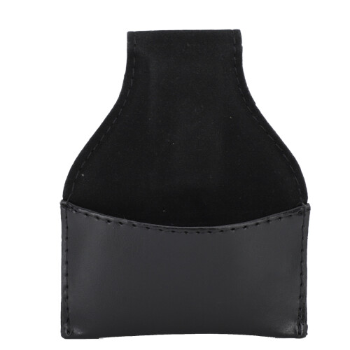 Pochette à craie de billard en cuir PU portable noire 1