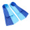 2 pezzi di pinne da nuoto M in silicone blu antiscivolo 15