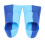 2 pezzi di pinne da nuoto M in silicone blu antiscivolo 13