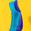 2 pezzi di pinne da nuoto M in silicone blu antiscivolo 6