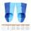 2 pezzi pinne da nuoto in silicone - Blu, XL, Antiscivolo 2