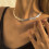 Collana a catena serpente in rame - bianca - taglia unica 5