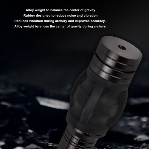 Bow Stabilizer 3K Carbon Fiber Vibration Damping with Weights TS‑10 2