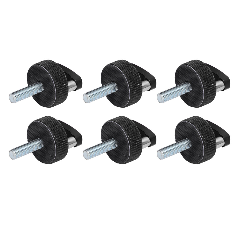 6Pcs Aluminum Quick Release Fasteners For Jeep Wrangler Jk Jlu Jt 2007-2018 Black 9411335430249