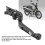 C125 Klappbare Bremshebel 110 mm CNC-Aluminium Schwarz 4