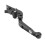 C125 Klappbare Bremshebel 110 mm CNC-Aluminium Schwarz 9