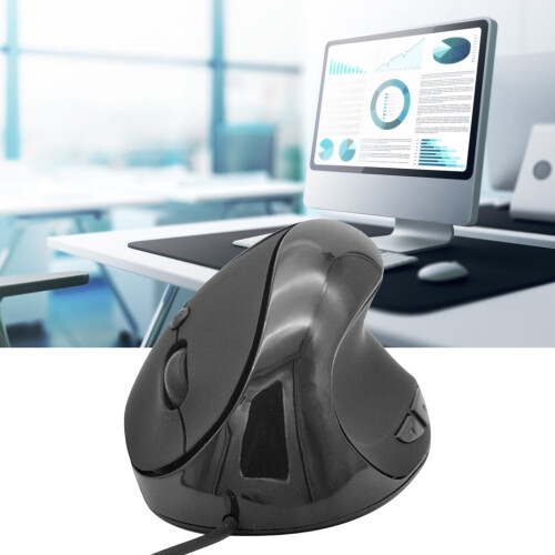 Ergonomische vertikale kabelgebundene Maus für Notebook/PC