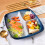 Divided Ceramic Dinner Plate Square Shaped 2-Pack Lunch Plate Salad Plate Tableware Set 2