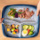 Divided Ceramic Dinner Plate Square Shaped 2-Pack Lunch Plate Salad Plate Tableware Set 4