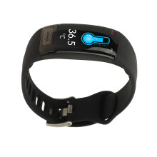 Smartwatch mit 15 Tagen Batterielaufzeit, Temperatur-, Herzfrequenz- und Schlafüberwachung, IP67 wasserdicht, Fitness-Armband für Männer un