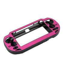 Custodia rigida in alluminio rosso chiaro per PS Vita 1000