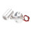 Foco LED de 12 V DC ajustable con base de 35 mm plateado 15