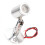 Foco LED de 12 V DC ajustable con base de 35 mm plateado 9
