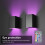 Luce da parete RGB 5W, 10x7x6,7 cm, Scocca nera 6