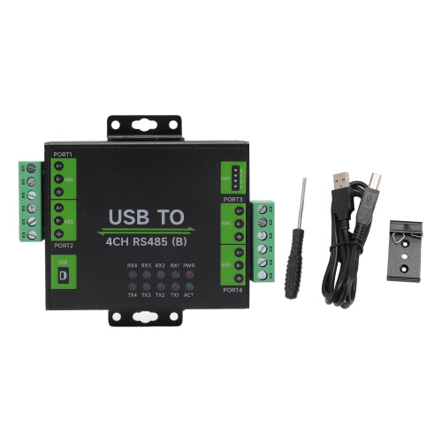 Adaptateur USB vers RS-485 à isolation industrielle, 4 canaux 2
