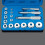 Bearing Master Tool 17 pezzi, 265x165x45mm, Blu 4