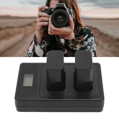 2x batterie de caméscope 1800 mAh de type M NP FM50 + base 2