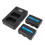 2x batterie de caméscope 1800 mAh de type M NP FM50 + base 14