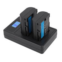 2750mAh Dual-Bay-Batterie für R5/R6, 90D-7D II