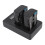 2x batterie de caméscope 1800 mAh de type M NP FM50 + base 11
