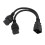 Divisor en Y dual IEC320 C19 a C20 0.32m 20A 6