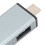 Lector de tarjetas OTG dual USB 3.0/USB-C, gris oscuro 6