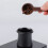 Coppa dosatrice antistatica in alluminio 51/53/54mm nera 4