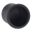 Coppa dosatrice antistatica in alluminio 51/53/54mm nera 11