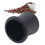 Coppa dosatrice antistatica in alluminio 51/53/54mm nera 14