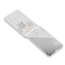 Faltbarer Reisespiegel Weiß 300 mAh LED Kompakt